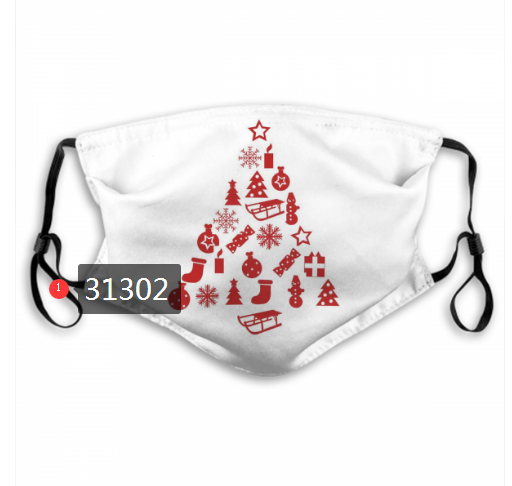 2020 Merry Christmas Dust mask with filter 121->mlb dust mask->Sports Accessory